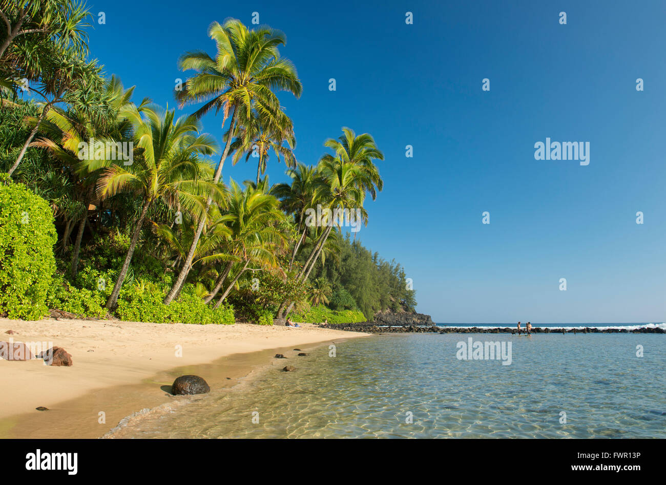 Ee.Uu., Hawai, Isla de Hanalei, Kauai, Costa Na Pali. Foto de stock