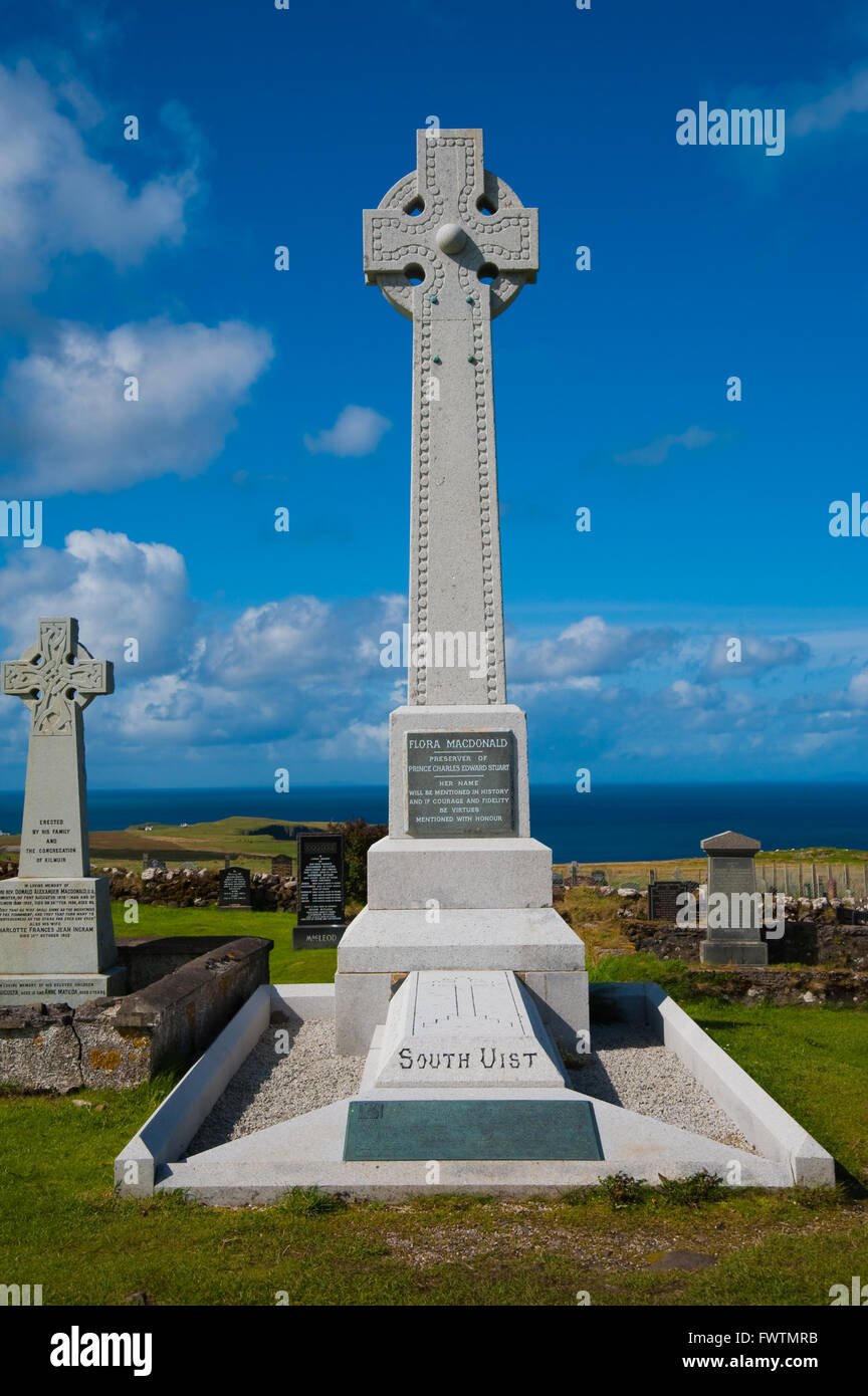 La Flora MacDonald's grave en la Isla de Skye, Escocia Foto de stock