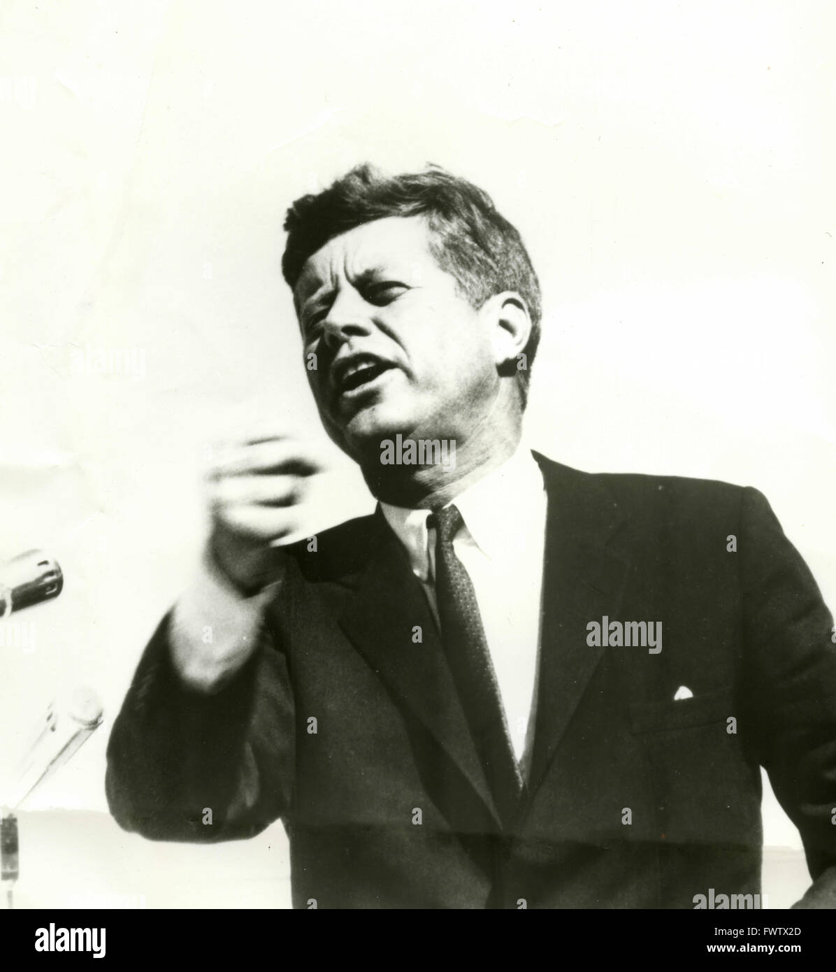 El Presidente estadounidense John F. Kennedy Foto de stock
