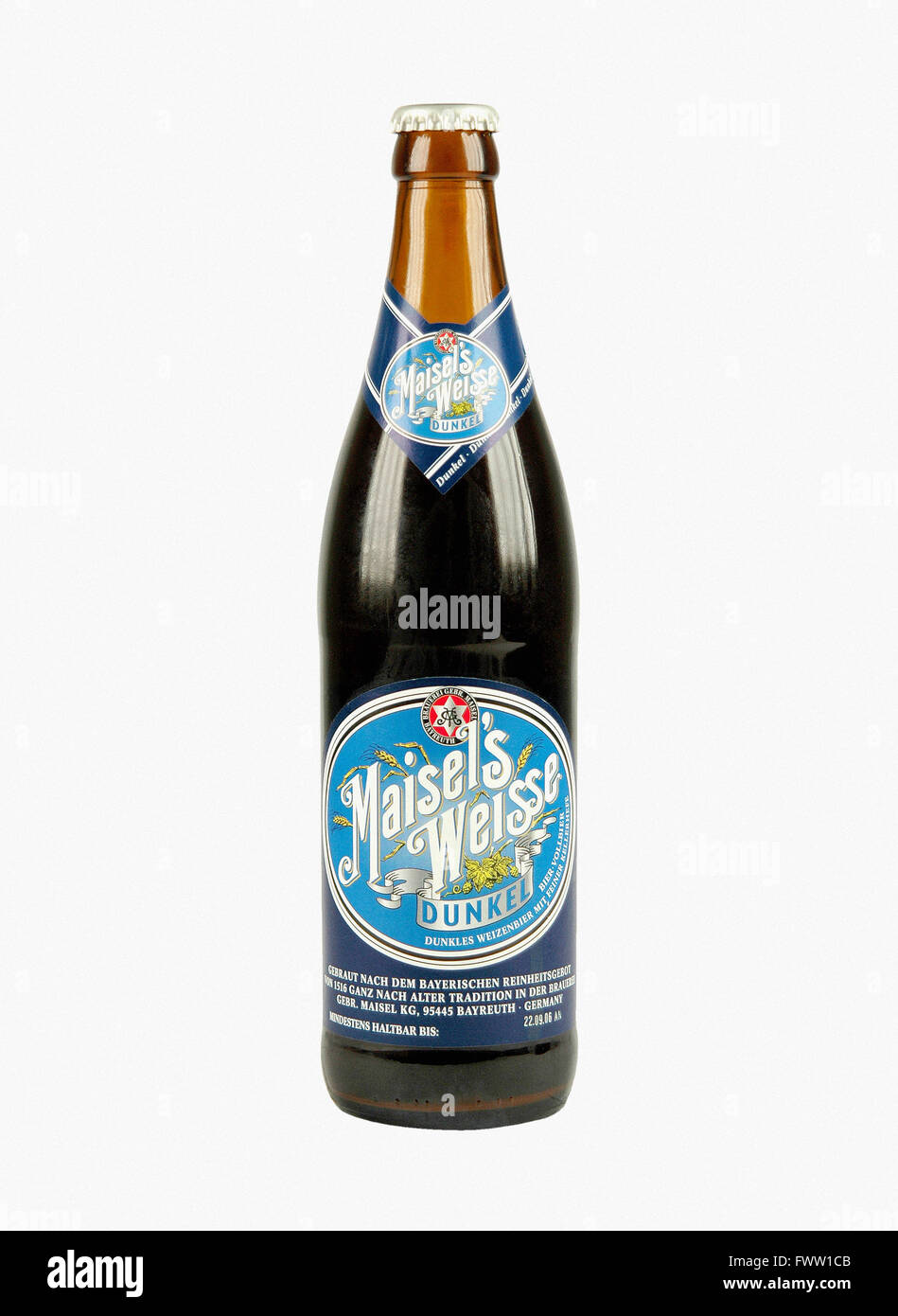 Maisels Weisse Dunkel cerveza botella Foto de stock