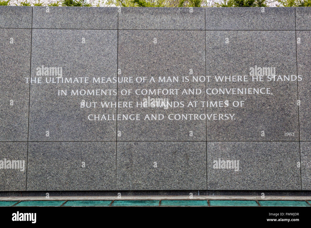 Washington, D.C., Martin Luther King, Jr. Memorial Cotización. Foto de stock