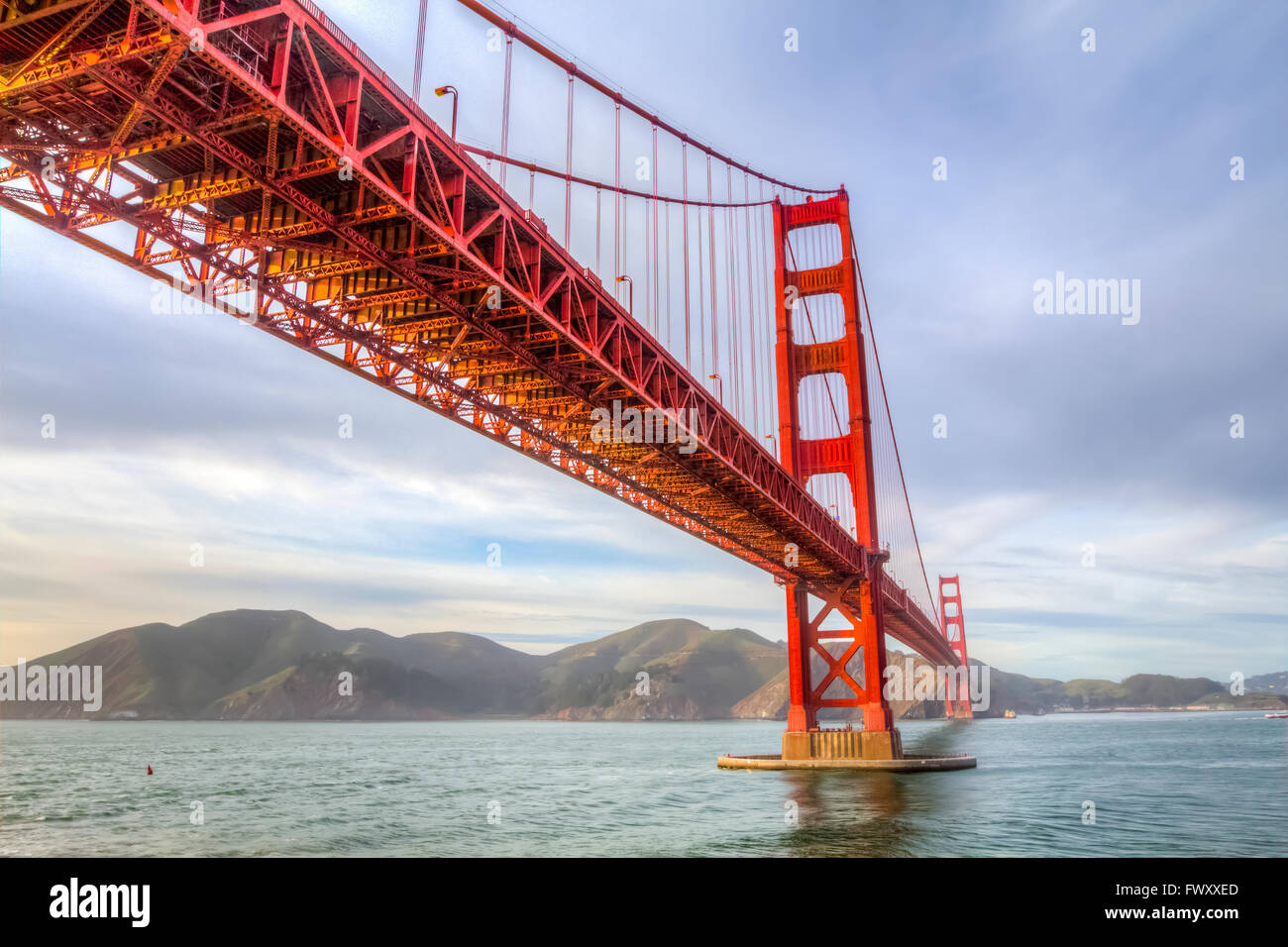 San Francisco, California, EE.UU., El Puente Golden Gate Foto de stock