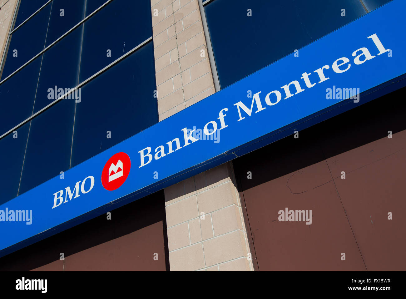 El grupo financiero Banco de Montreal en Kingston, Ontario, el 26 de febrero de 2016. Foto de stock