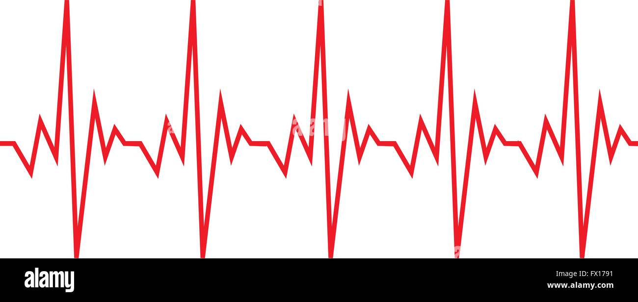 Los Latidos Del Corazón Electrocardiograma Realizado Icono Imagen