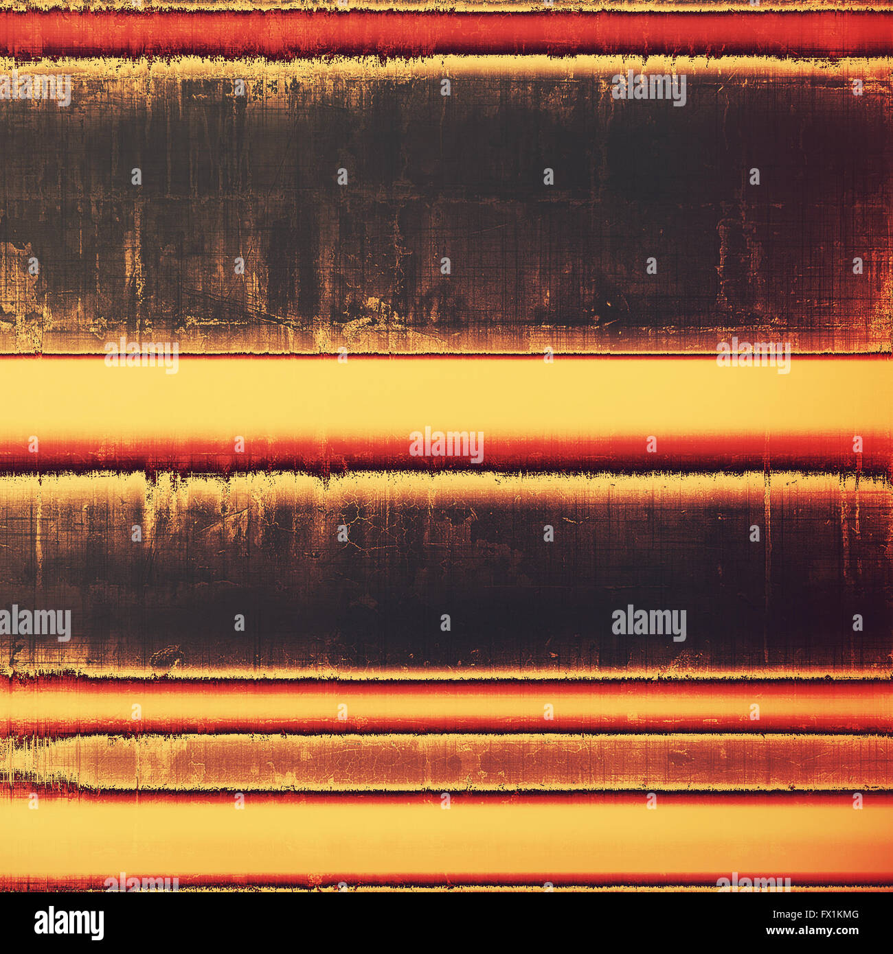 Envejecimiento textura grunge, vieja ilustración. Con diferentes patrones de color: naranja; marrón; amarillo; negro; púrpura Foto de stock