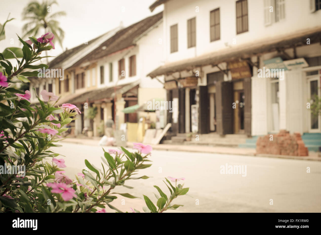 La ciudad de Luang Prabang Foto de stock