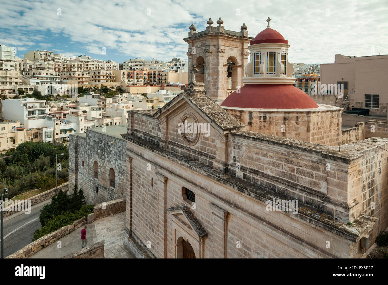 Santuario de Nuestra Señora de Mellieha, Melieha, Malta. Foto de stock