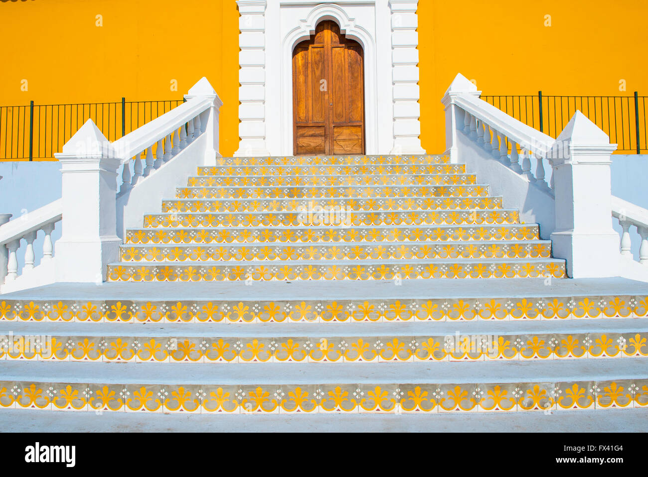 Detalles arquitectónicos en Granada Nicaragua Foto de stock