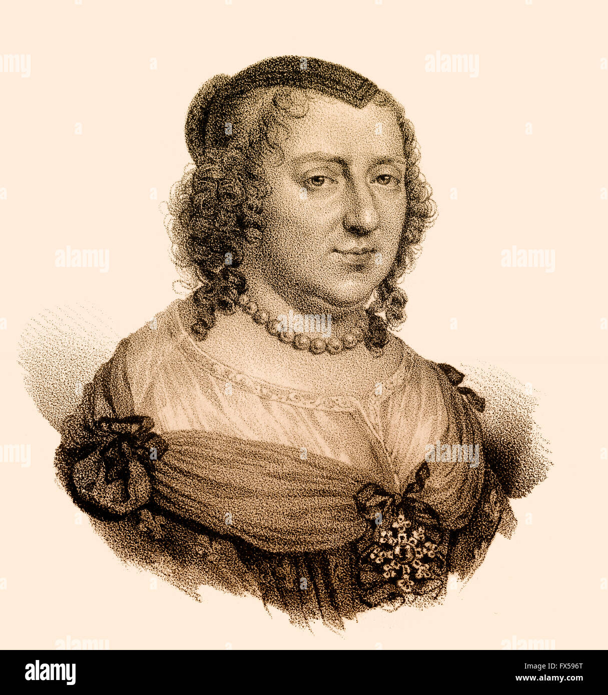 Ana de Austria, Anne d'Autriche, Anna Maria Mauricia von Spanien, 1601-1666, reina consorte de Francia y Navarra Foto de stock