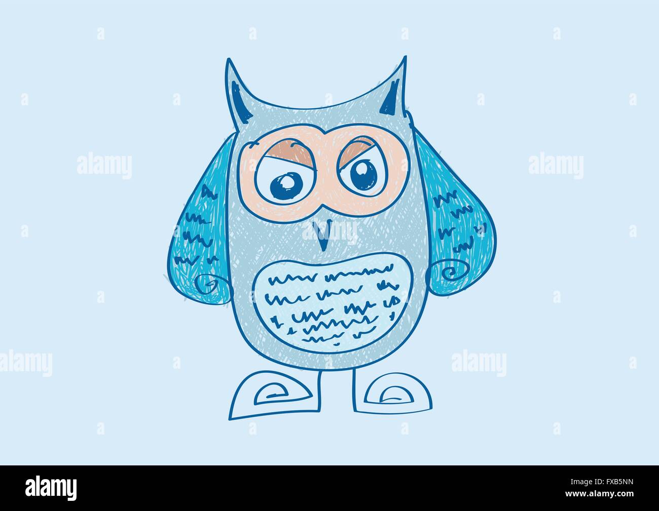 Dibujos animados de buhos Imagen Vector de stock - Alamy