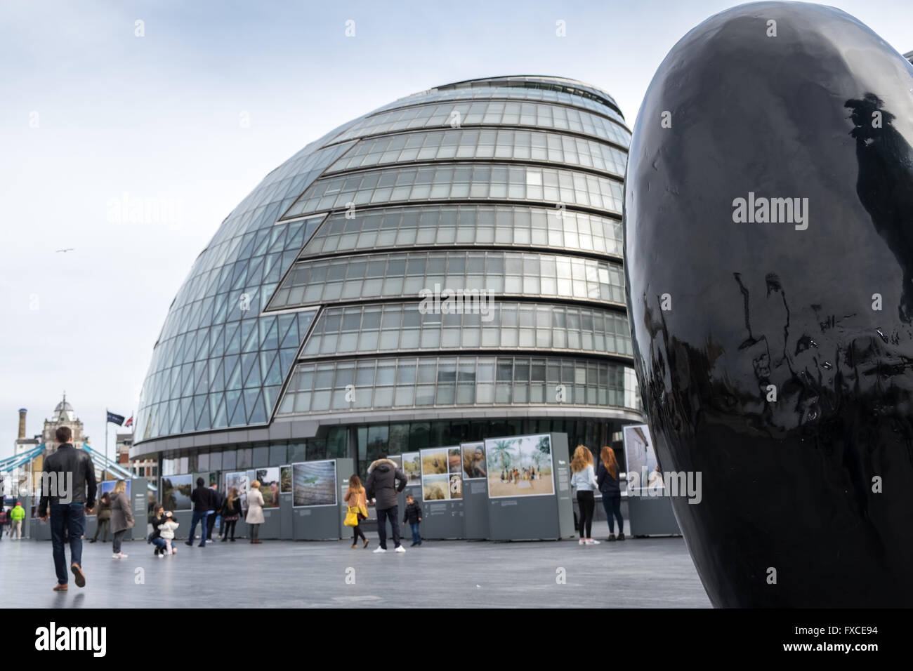 Edificio de GLA, Londres, el edificio del Ayuntamiento, el Greater London Authority en Southwark, Londres, Inglaterra, Reino Unido Foto de stock