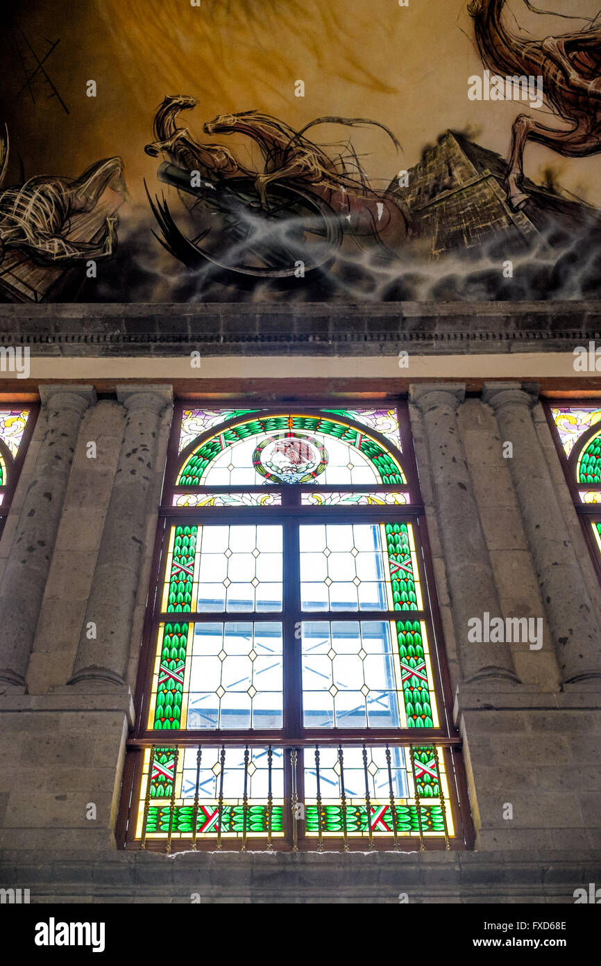 Museo Nacional de Historia en el Castillo de Chapultepec, en Ciudad de México Foto de stock