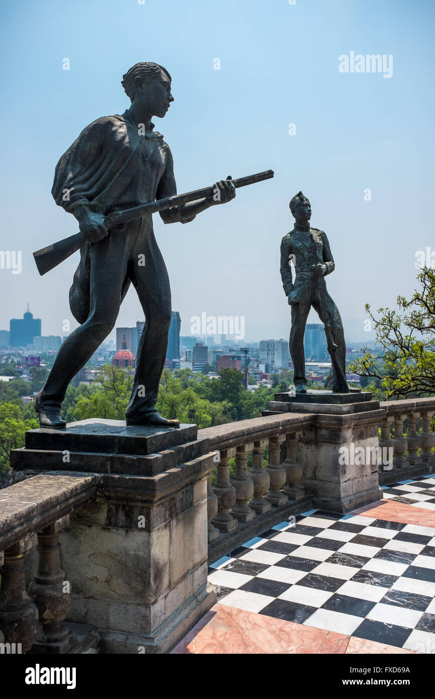 Museo Nacional de Historia en el Castillo de Chapultepec, en Ciudad de México Foto de stock