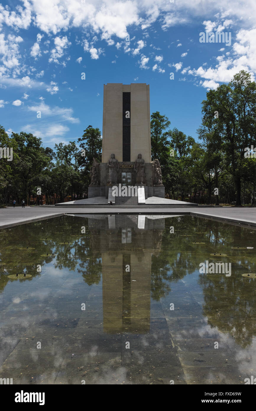 Monumento Alvaro Obregón, Ciudad de México. Foto de stock