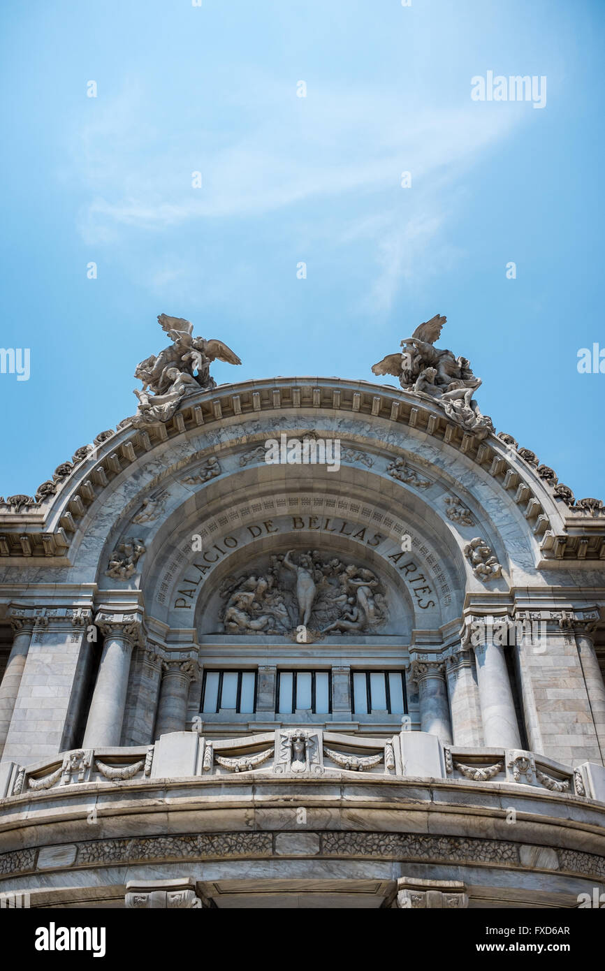 Palacio de Bellas Artes de Ciudad de México. Foto de stock