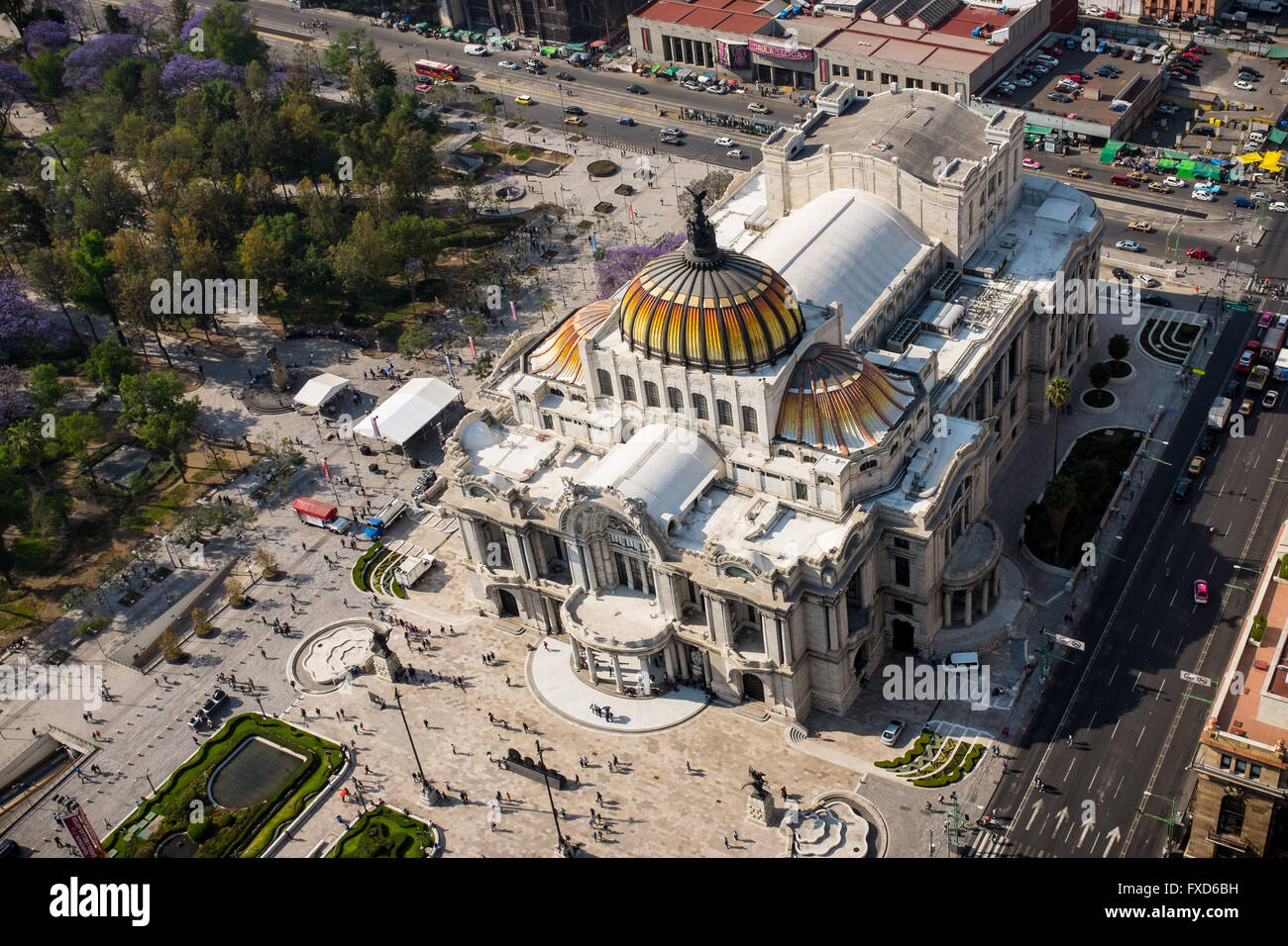 Palacio de Bellas Artes de Ciudad de México. Foto de stock