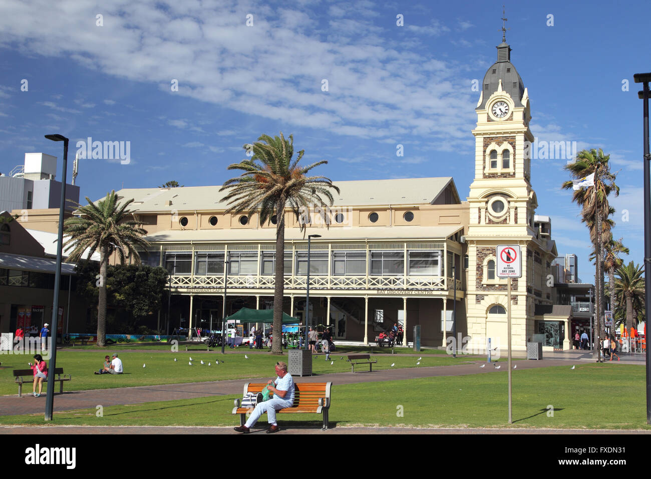 Ayuntamiento de Glenelg en Glenelg, Adelaide, Australia del Sur, Australia. Foto de stock