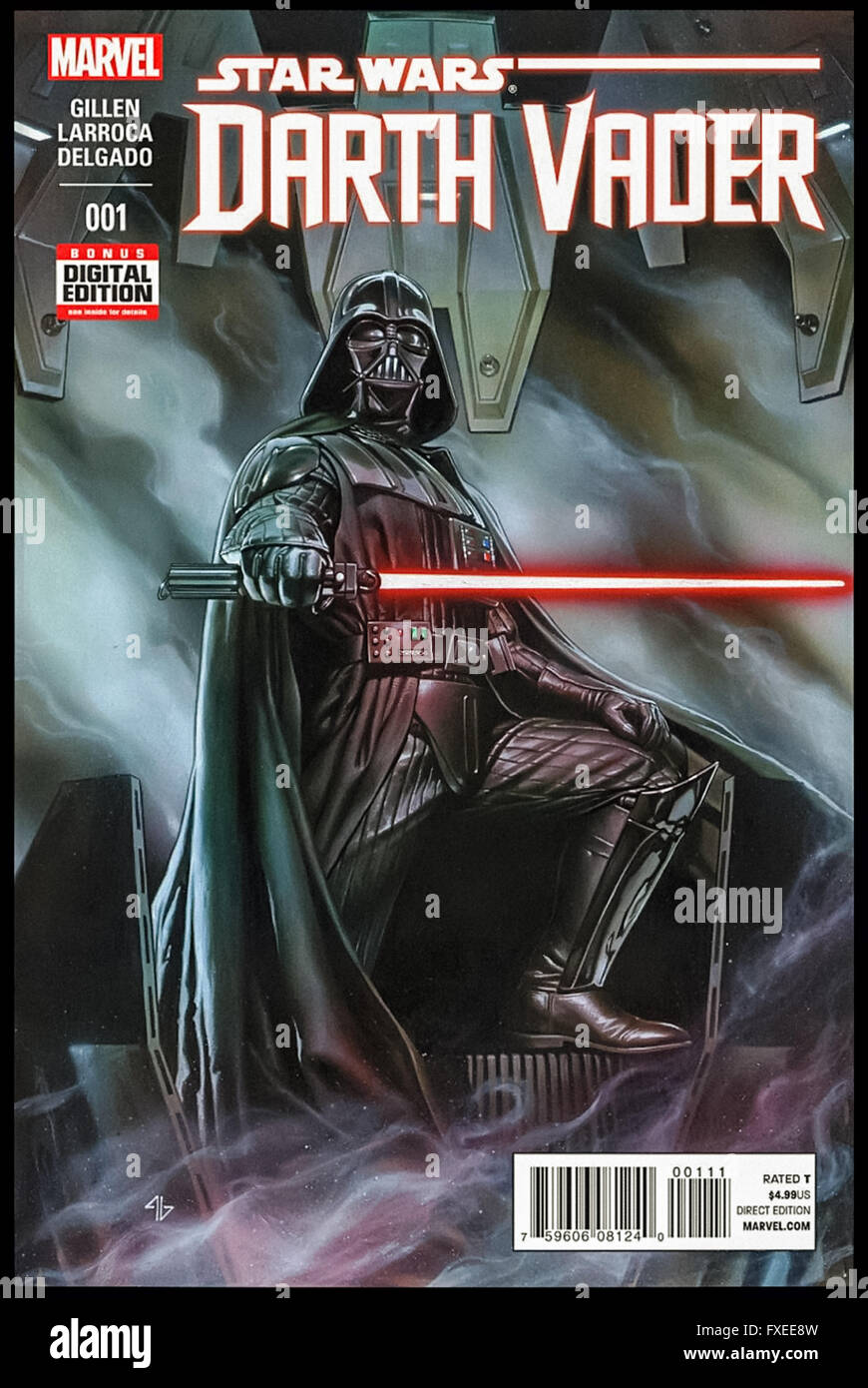 Amanecer Insatisfecho lluvia Star Wars: Darth Vader' número 1, 11 de febrero de 2015 publicado por Marvel  Comics; tapa frontal ilustraciones por Adi Granov Fotografía de stock -  Alamy