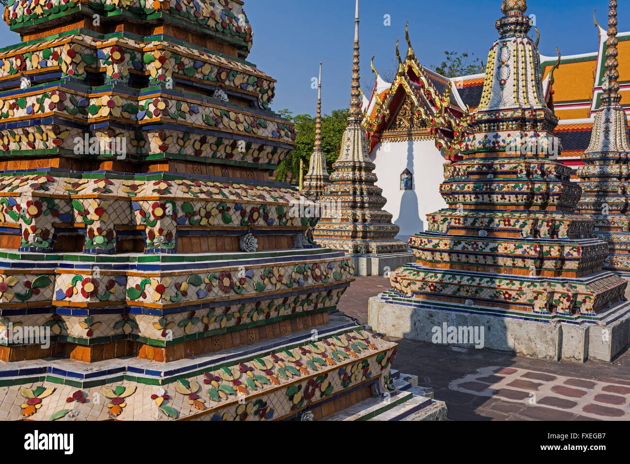 Wat Pho Bangkok Thailand Foto de stock