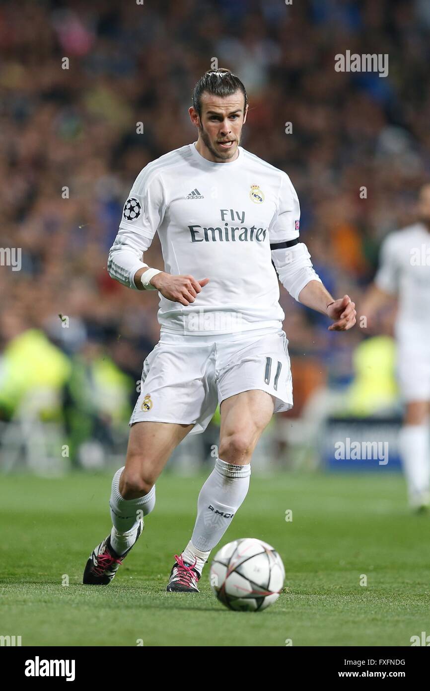 Madrid, España. 12 abr, 2016. Gareth Bale (Real) fútbol/Soccer : Cuartos de  final de la Liga de Campeones de la UEFA segundo partido entre el Real  Madrid CF 3-0 VfL Wolfsburg en