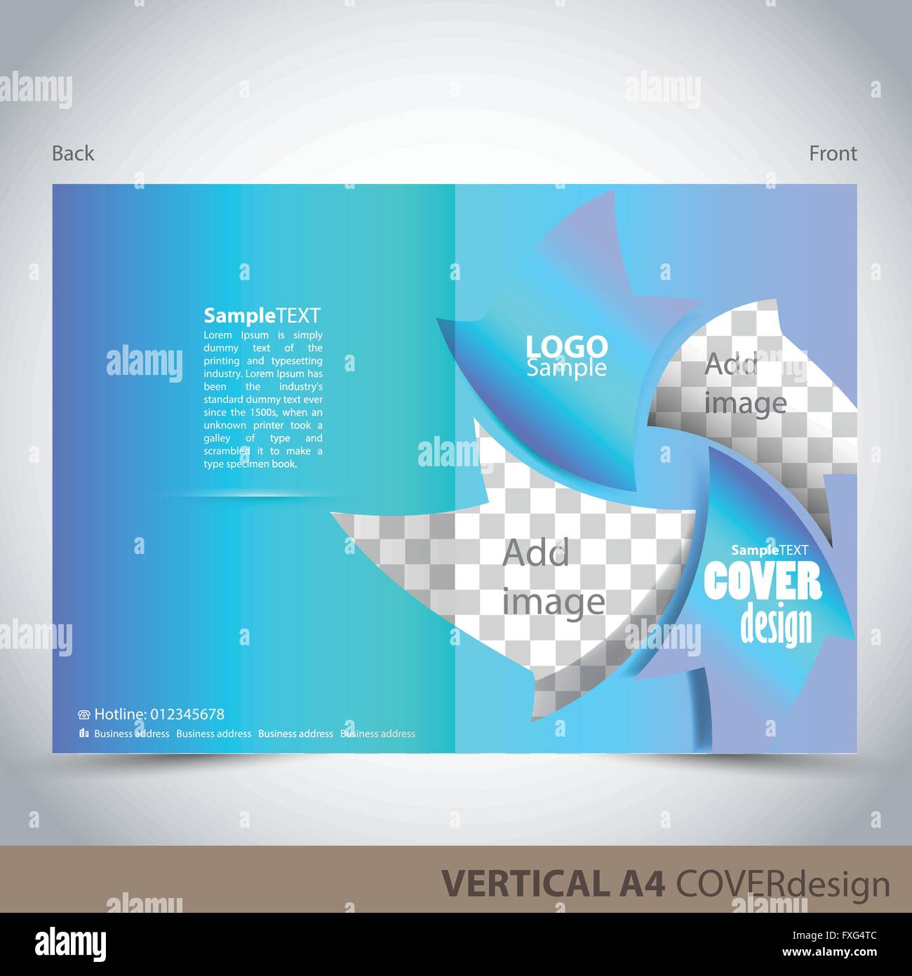Vector folletos, prospectos, cubrir la plantilla de diseño. Puede ser  utilizado como un concepto para el diseño gráfico. Proporcionalmente para  tamaño A4 Imagen Vector de stock - Alamy
