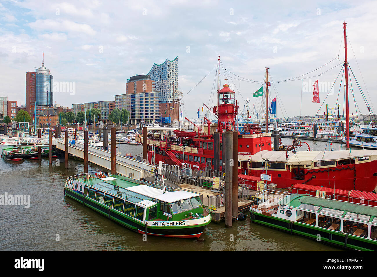 HafenCity, Hamburgo, Alemania. Foto de stock