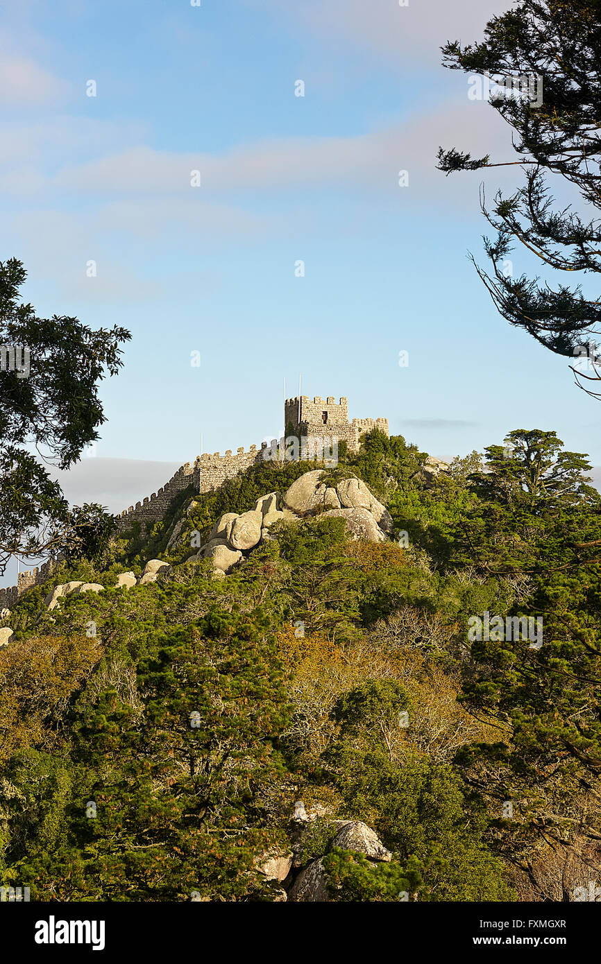 Castillo de los Moros, Sintra, Portugal Foto de stock