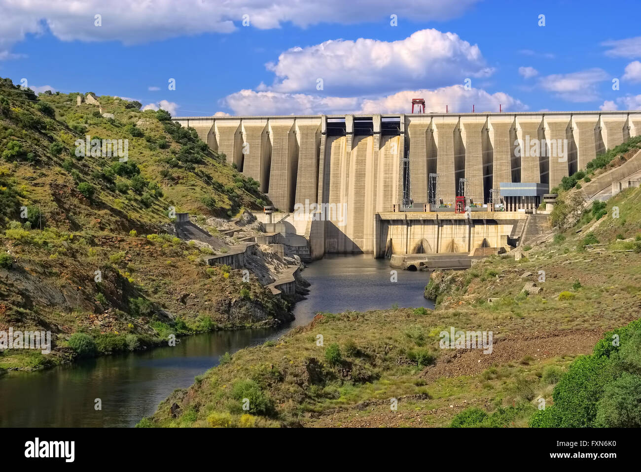 Wasserkraftwerk - central hidroeléctrica 03 Foto de stock