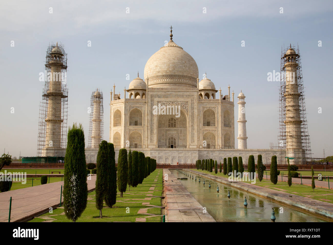 El Taj Mahal en Agra, India Foto de stock