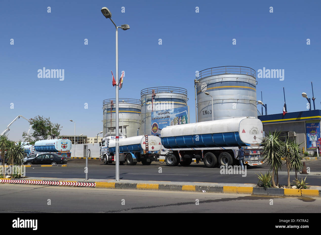 Misr, Tankstelle, Hurghada, Aegypten Foto de stock
