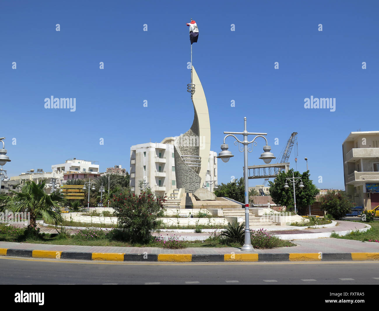 Denkmal, Hurghada, Aegypten Foto de stock