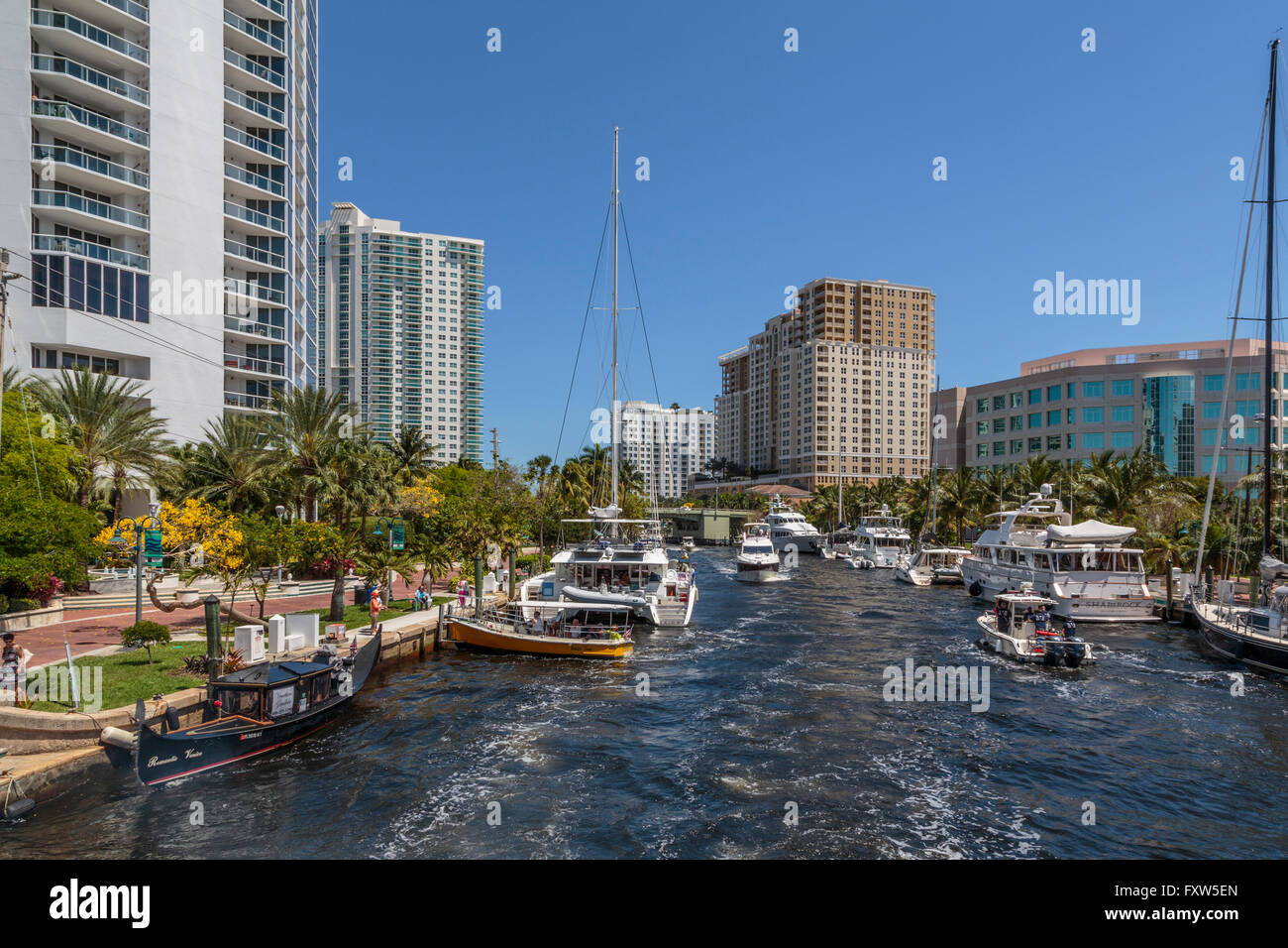 Río Tarpon Ft.Lauderdale Florida USA Foto de stock