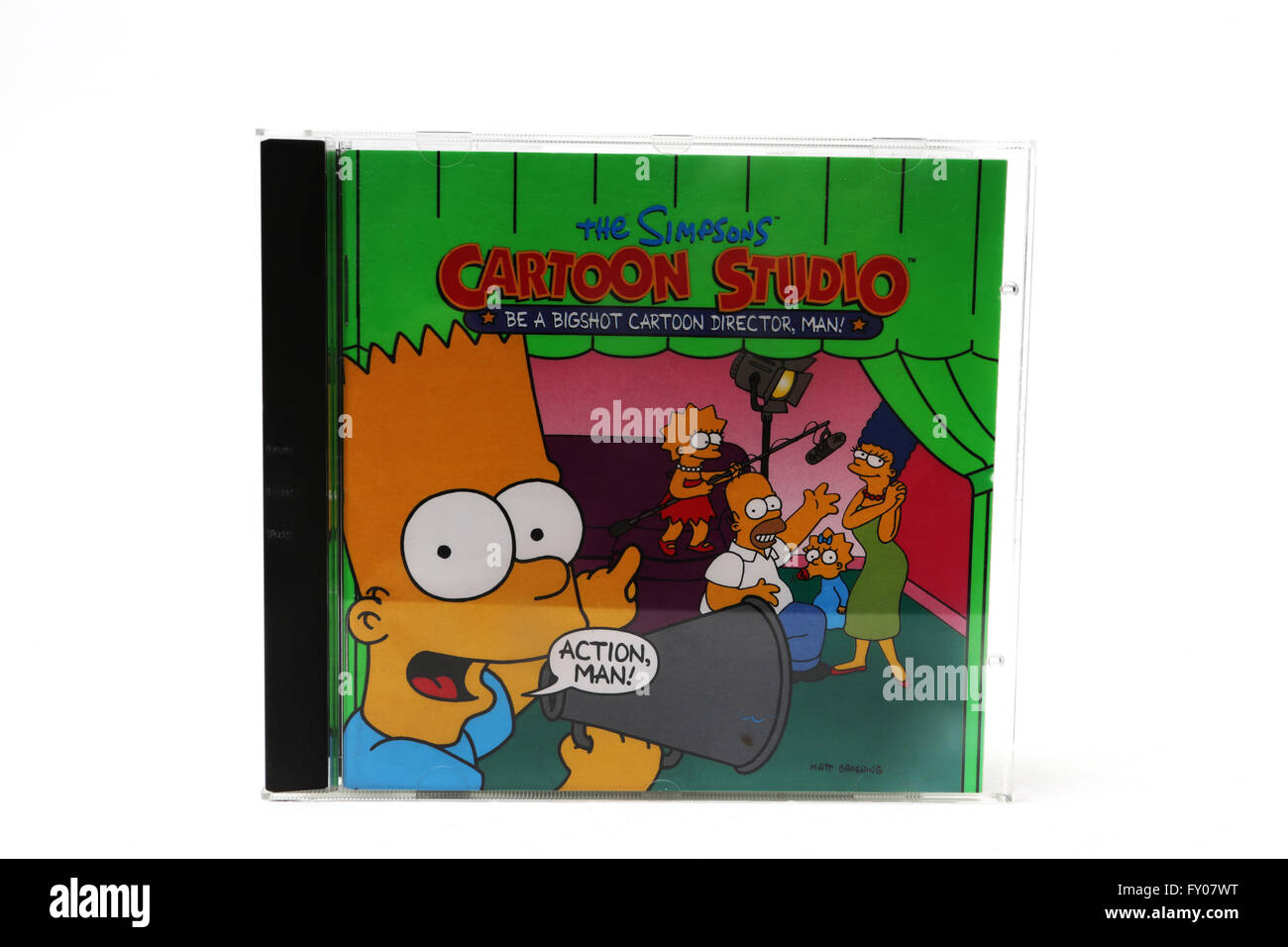 Los Simpsons Cartoon Studio equipo CD-Rom de juego Foto de stock