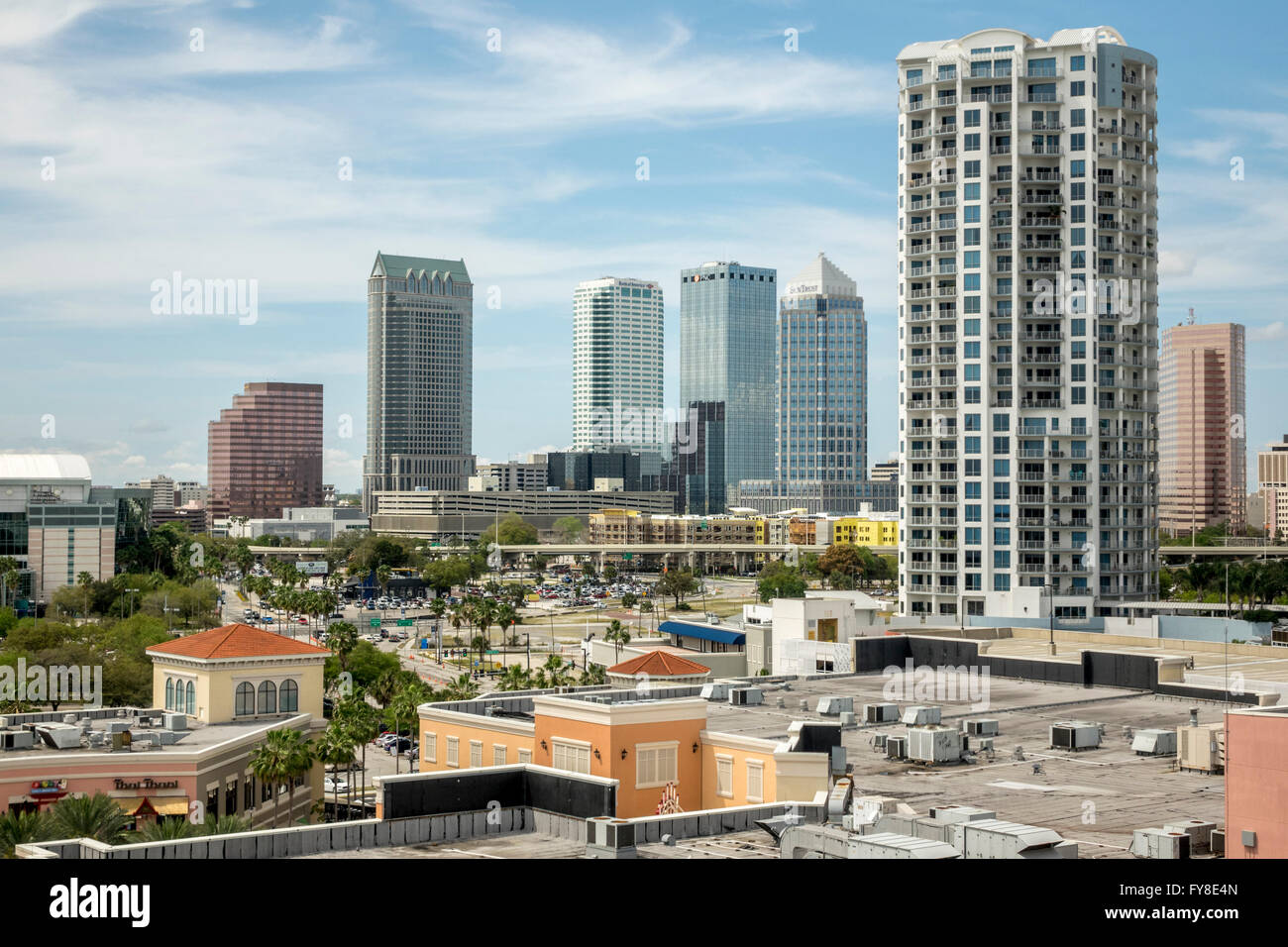 Tampa Bay, Florida Skyline Foto de stock