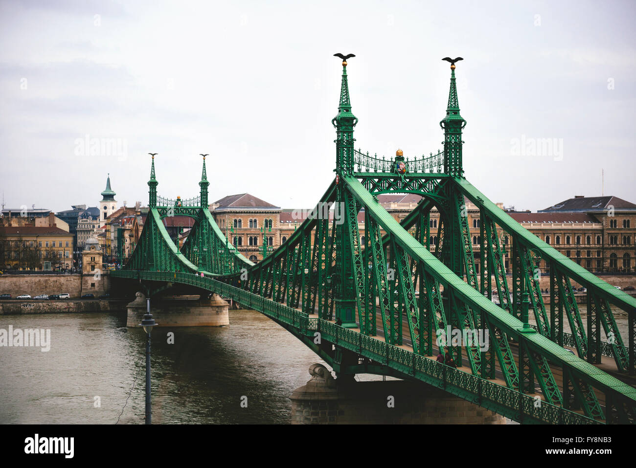 Hungría, Budapest Puente Liberty Foto de stock