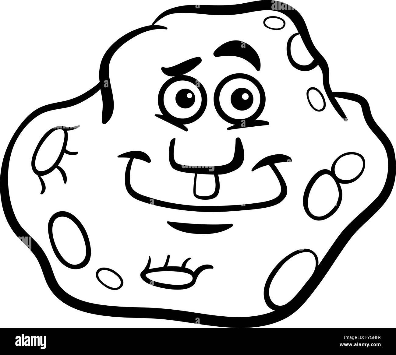 Asteroide dibujos animados Imágenes de stock en blanco y negro - Alamy