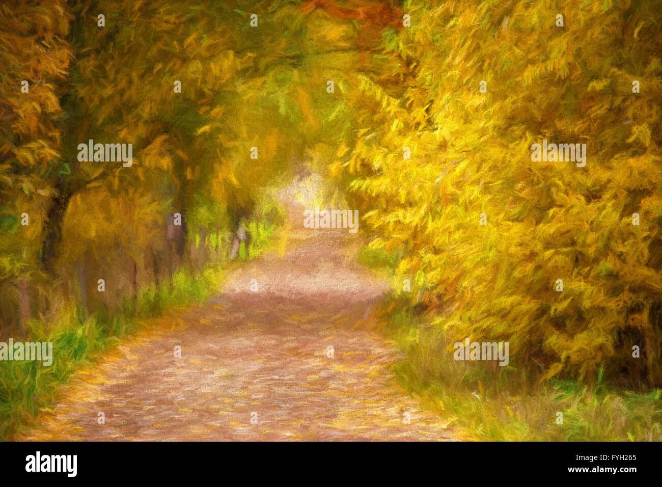 Pintura al óleo paisaje de otoño fotografías e imágenes de alta resolución  - Alamy