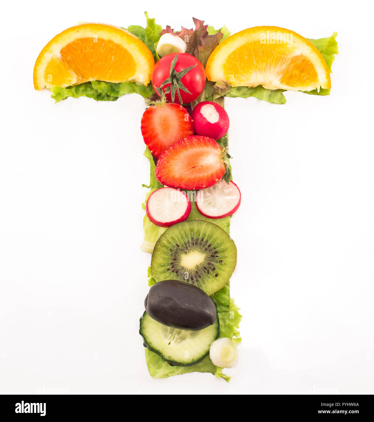 La letra t con frutas fotografías e imágenes de alta resolución - Alamy