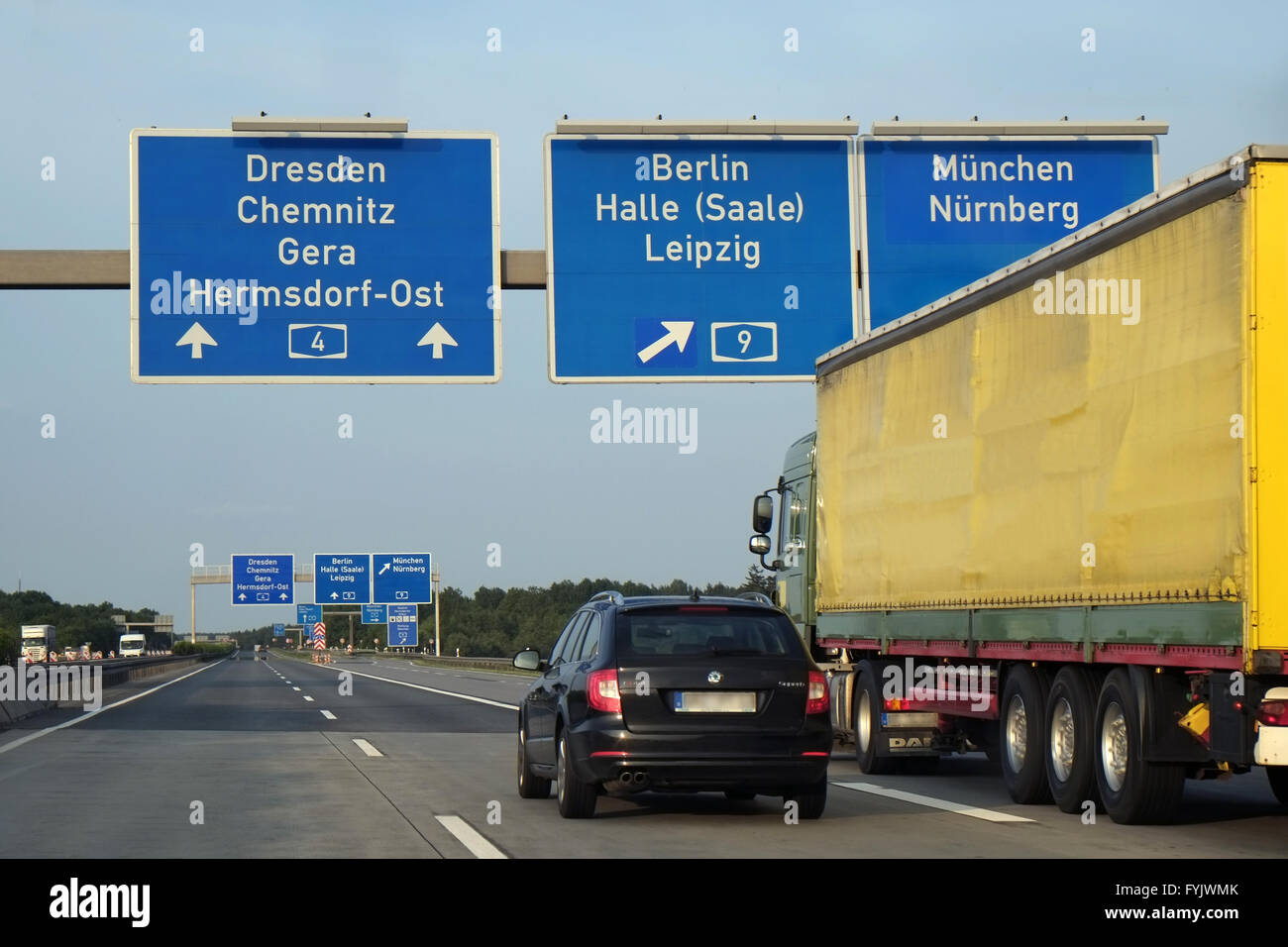 La autopista, Autobahn (Alemania) Foto de stock