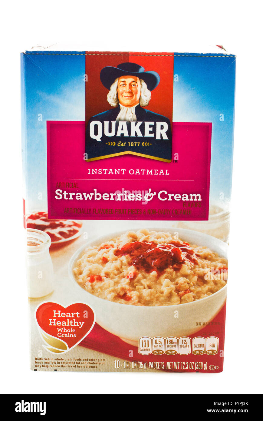 Avena instantánea quaker Imágenes recortadas de stock - Alamy