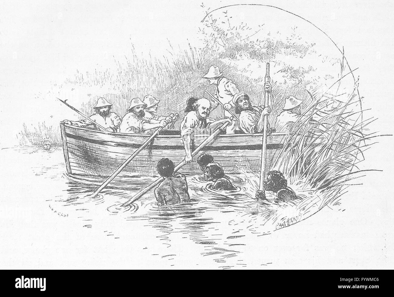 Primeros exploradores Imágenes de stock en blanco y negro - Alamy