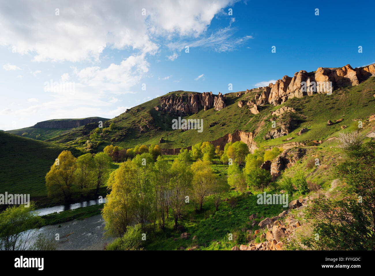 Eurasia, región del Cáucaso, Armenia, Syunik provincia, paisaje cercano Shaki Foto de stock