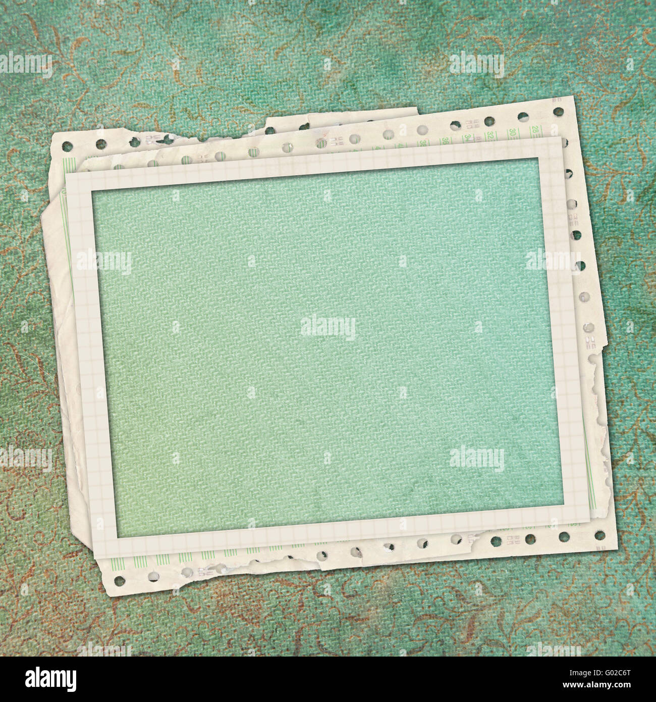 Marco Para Las Invitaciones En El Fondo Vintage Fotografia De Stock Alamy