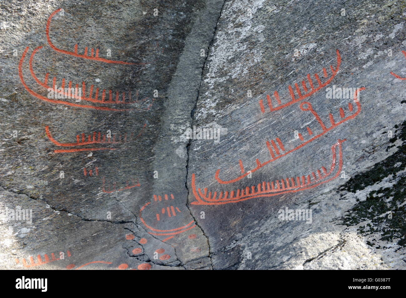Petroglifos de 2 Foto de stock
