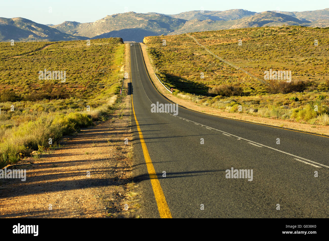 Cinta de asfalto de la carretera N7 cerca de Springbok Foto de stock