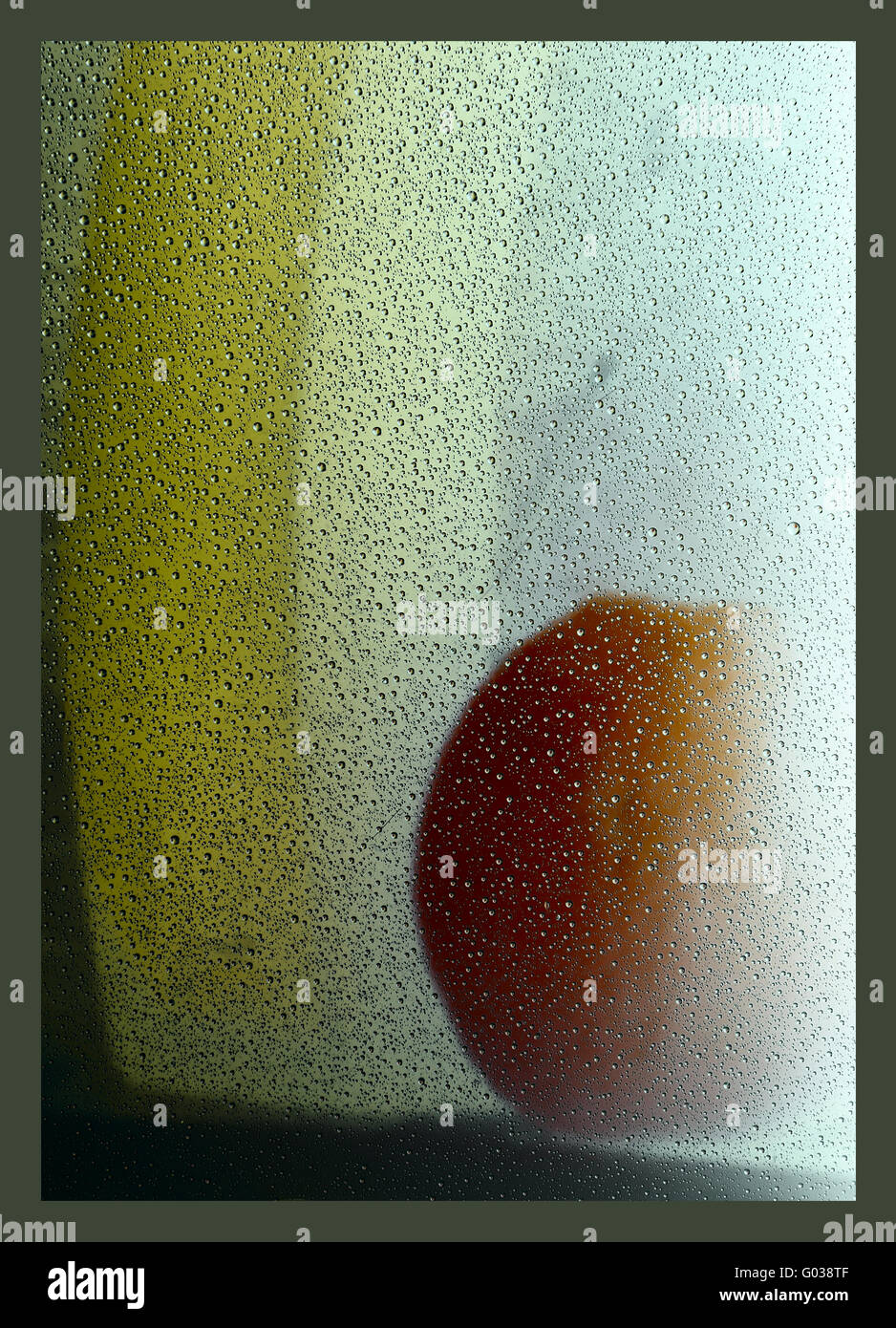 Color de fondo abstracto con gotas de agua Foto de stock