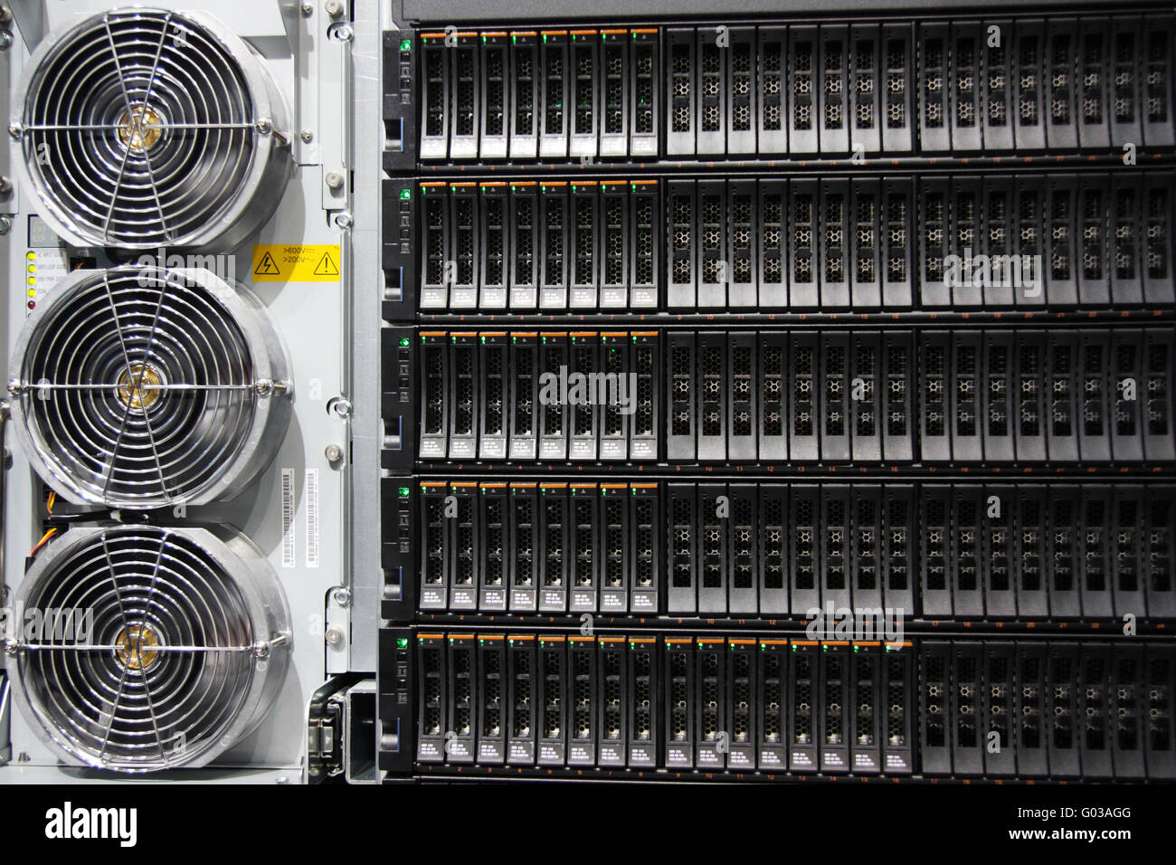 Ventilador trasero Rack Foto de stock