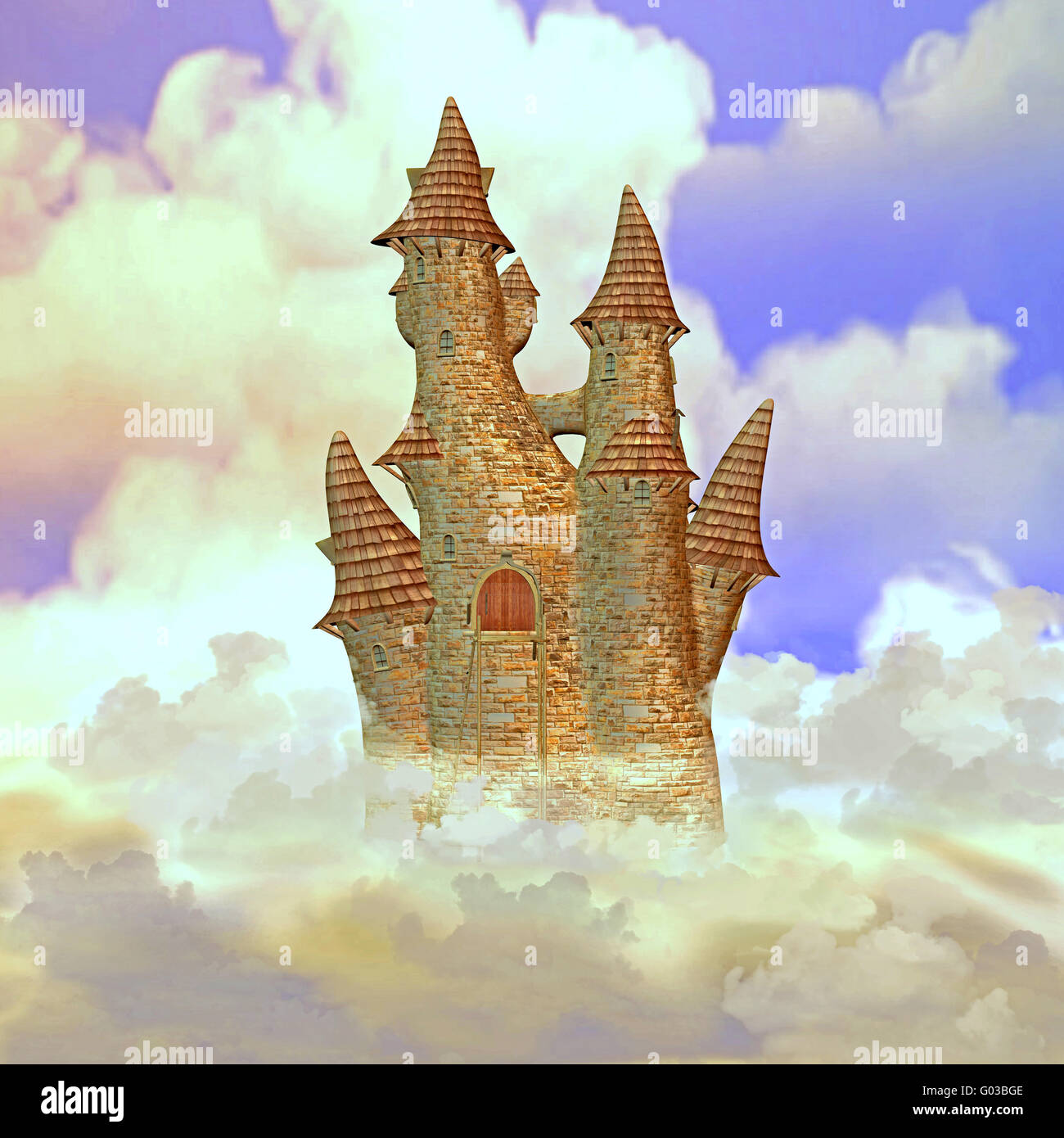 Castillo en las nubes Fotografía de stock - Alamy