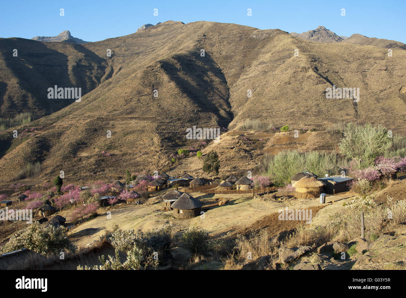 Village, Lesotho Foto de stock
