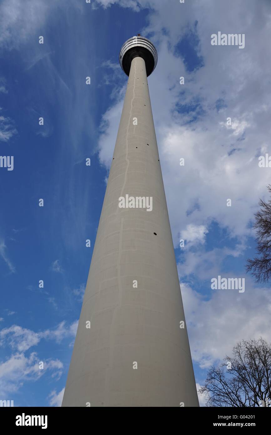 Stuttgarter Fernsehturm, la Torre de Televisión de Stuttgart Foto de stock